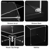 DOFOPO Clear Acrylic Display Case Self-Assemble Display Case Acrylic Box