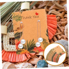 TEHAUX 300pcs Decorative Floral Pattern Earring Holding Cards Jewelry Display for Necklaces Earrings for Craft Fairs Wrapping Showcases Elegant Floral Design