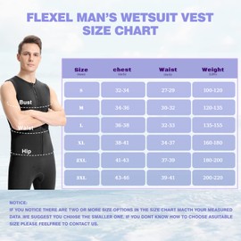FLEXEL Wetsuit Tops Women Men 2mmJackets, Adult Neoprene Vest Front Zipper Wet Suits 1.5mm Jacket Plus Size Long Sleeve for Surfing Diving Snorkeling Kayaking SUP Other Water Sports