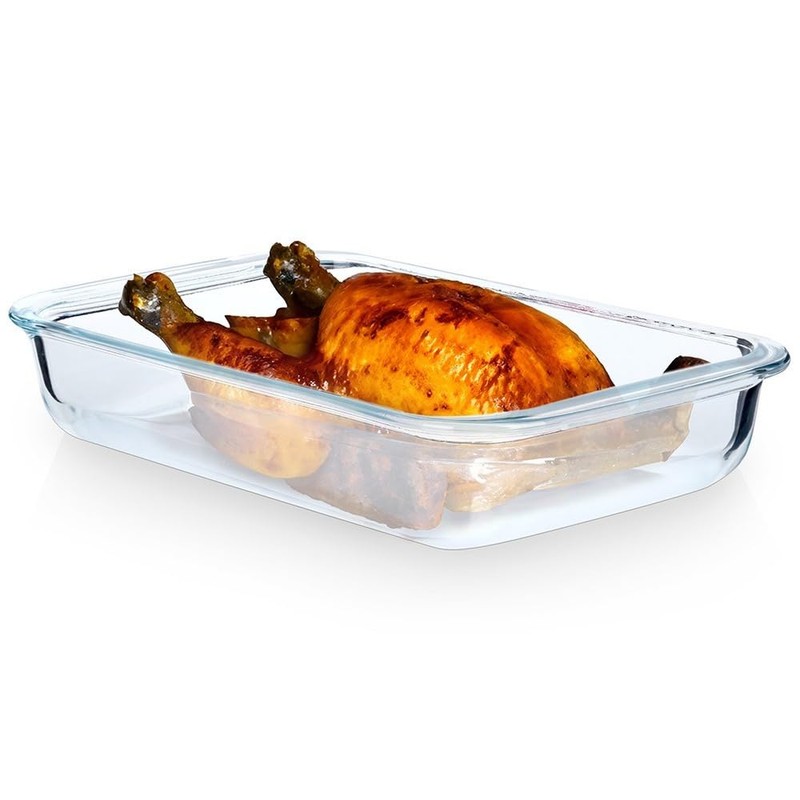 Casserole Dish Baking Dish Glass Roasting Dish Fireproof Heat Resistant