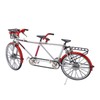 Tandem Mini Bicycle Model High Simulation Exquisite Details Alloy Bike