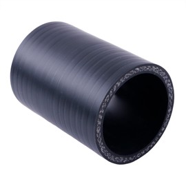 XAJINGSU 4-Ply Reinforced Straight Silicone Hose Coupler 1.75" ID (45mm), Length 3"(76mm) High Temp Leak Proof for Turbo/Intercooler/Intake Pipe, Automotive & Industrial Systems (Matte Black)