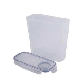 Lock & Lock HPL713 Rectangular Storage Container with Flip Top Lid - Clear/Blue, 3.4 L
