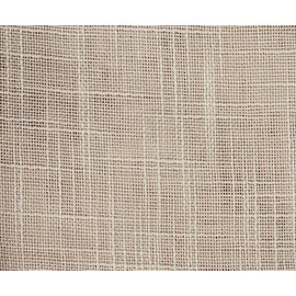 Douceur d 'Intérieur Pair Curtain Linen Effect Tisse haltona, Polyester, Hazelnut brown, 120 x 60 cm