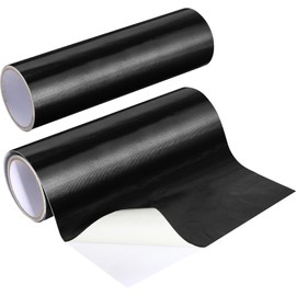 Hicarer 2 Pack Thermal Heat Shield Barrier Adhesive, 12 x 118 Inches Aluminized Fiberglass Heat Shield Resistant Material Tape for Auto Use, House, Barbecue, Christmas