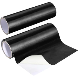 Hicarer 2 Pack Thermal Heat Shield Barrier Adhesive, 12 x 118 Inches Aluminized Fiberglass Heat Shield Resistant Material Tape for Auto Use, House, Barbecue, Christmas