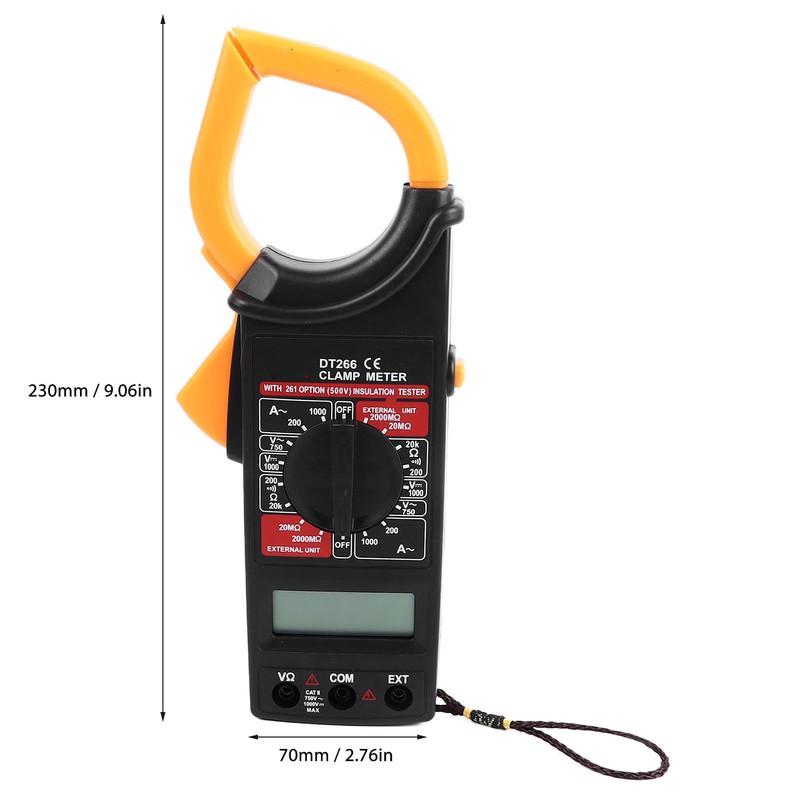 Digital Clamp Meter Multimeter Voltmeter Tester High Accuracy Amp Volt