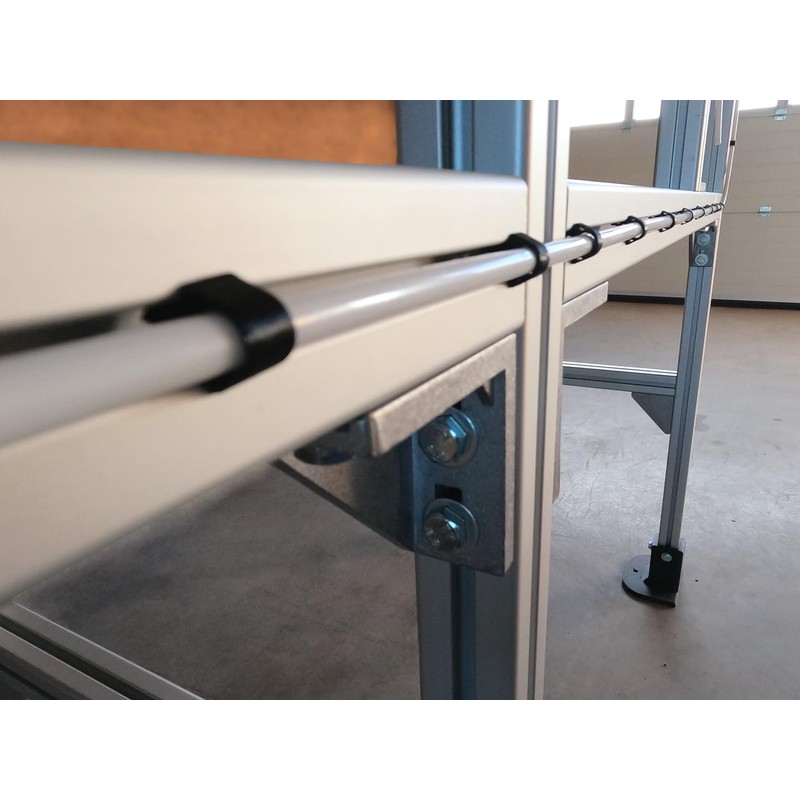 Clips for Cable Attachment to Construction Profile Quick Attachment with