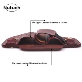 Leather EDC Multitool Sheath | Leather EDC Belt Organizer | Flashlight Holster | Heavy Duty Multitool Organizer (512 EDC)