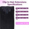 IDN BEAUTY Clip In Hair Extensions Real Human Hair, 16