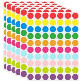 3640Pcs Color Coded Label Sticker,Round Coding Stickers Dot Color-Coding Labels Waterproof Round Colored for Kids Office School Home Marking (0.75inch, 10 Colors)