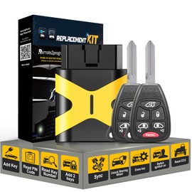 Remote2program Key Fob Simple and Safe Self Programming Car Key Control for No Working Key Replacement for Dodge/Chr-ysler with FCC: M3N5WY72XX