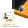 Chibery 2 Pack Soft Close Cabinet Hinges, 1/2 inch Overlay
