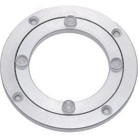Aluminium Alloy Turntable Bearing, Heavy Duty Swivel Turntable Lazy Susan Rotating Bearing Turntable Round Dining Table Smooth Swivel Plate Hardware (4inch)