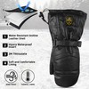 ZAKCO WinterShield Full Hand Aniline Leather Mittens, Winter Leather Mittens