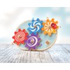 Selecta 62084 Lollivella Wooden Gear Toy 17.5 cm Multi-Coloured