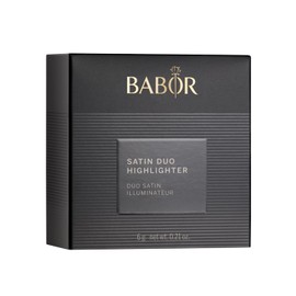 BABOR MAKE UP Satin Duo Highlighter, Two Tone Highlighter Powder, Baked Texture, for Beautiful Facial Accents, 6 g