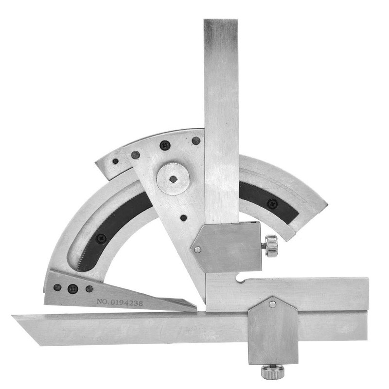 Universal Carbon Steel Vernier Bevel Protractor 0-320° Exactness Angle Measuring