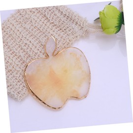 Minkissy 1pc Resin Shaped Nail Art Palette Light Yellow Agate Design for Mixing Pigments and Colors for Manicure and Nail Display Easy to Clean and Use