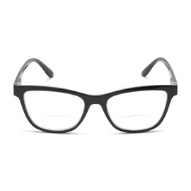 Cat Eye Bifocal Reading Glasses in Glossy Black by Readers.com | The Eiffel | +1.25