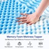 Vipfree Queen Dual Layer 4 Inch Memory Foam Mattress Topper,