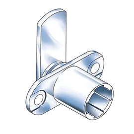 CompX Timberline Cam Lock Kit, C168CB, 180 Degree Rotation, Without Plug