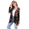 Veryoung Black Long Sleeve Plus Size Cardigan for Women Lightweight