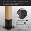 Grehitk Pergola Kit, Pergola Brackets 3-Way Right Angle Corner Bracket