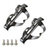 2pcs Carbon Fibre Water Bottle Cages Black For Cycling Road