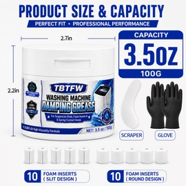 TBTFW Washing Machine Damping Grease,20,000 CST Suspension Rod Grease-3.5oz