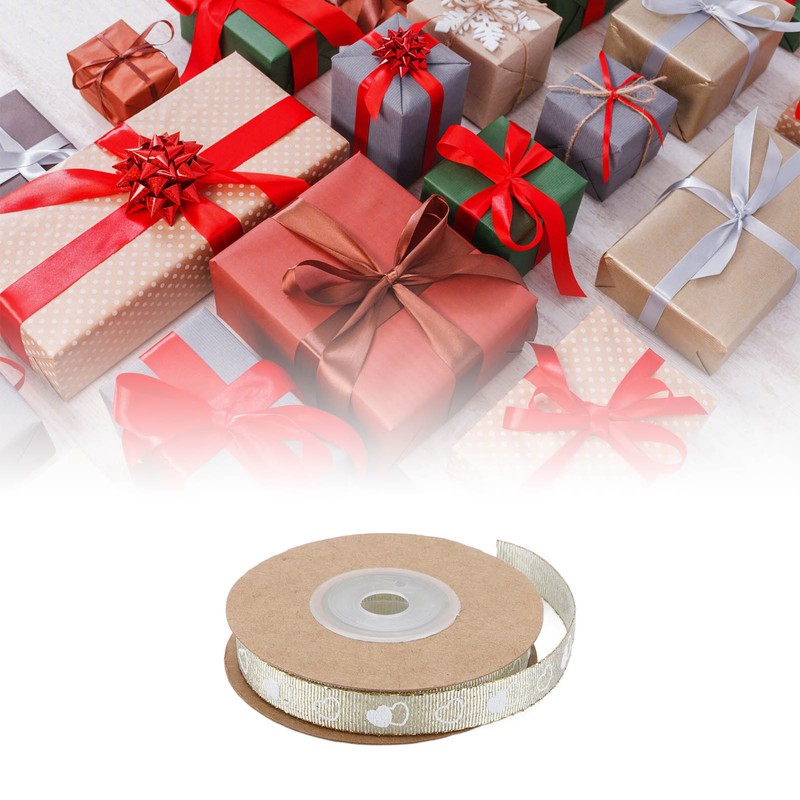 2 Pcs Love Printing Ribbon Washable DIY Crafts Wedding Gift