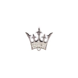 Knighthood Brooch Pin Royal King Queen Crown Badge Suit Collar Brooch Lapel Pin Accessories for Men Women (Silver)