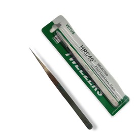 pinzas para extensión de pestañas para aplicación de pestañas, herramienta profesional de aplicación de pestañas curvadas y rectas para extensiones de pestañas vetus (St-11, silver)