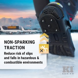 Devisys Intrinsic K1-INT-XL Anti-Slip Heelstop Ice Cleats Traction Aid Shoe Accessory Size XL Men/Women Black