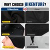 Hikenture Gorro térmico de invierno para hombre y mujer, Negro
