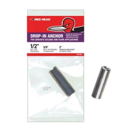 Red Head 1/2 in. x 2 in. Steel Concrete Drop-In Anchor