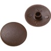 Screw Cap Covers - for 2 Square drive screws- Brown