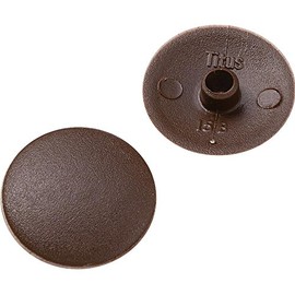 Screw Cap Covers - for 2 Square drive screws- Brown (100 per Pack)