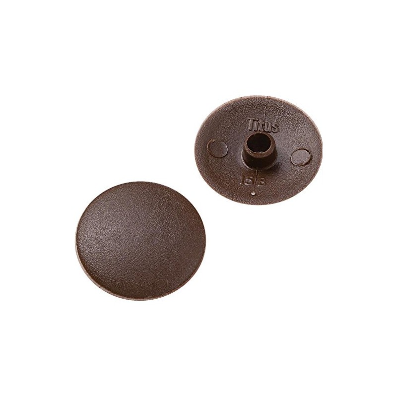 Screw Cap Covers - for 2 Square drive screws- Brown