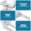 Wide Jaw Adjustable Spanner, Alloy Material 6-68mm Opening Adjustable Wrench,
