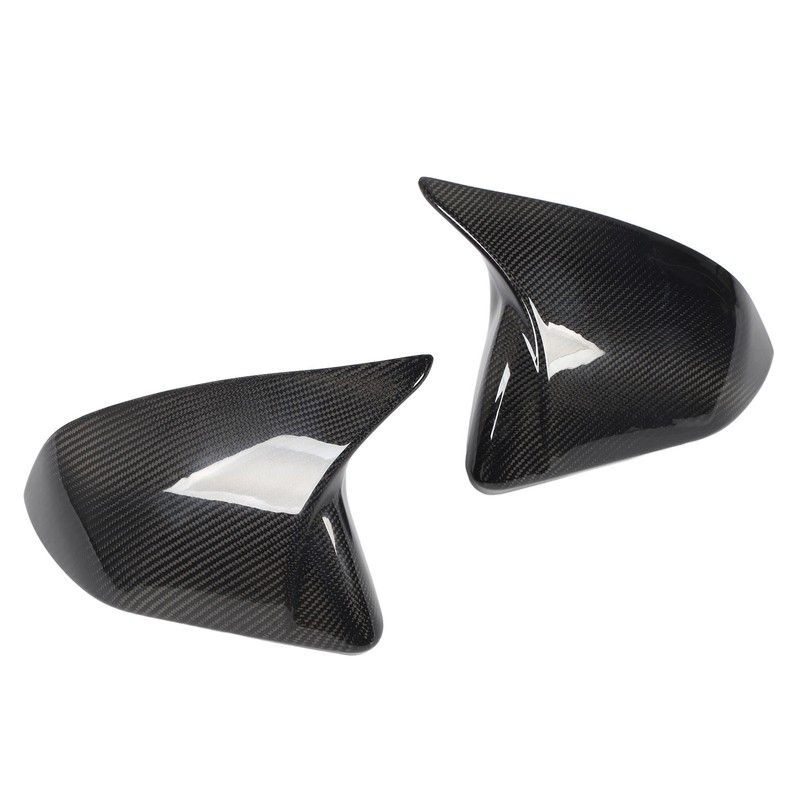 1 Pair Side Mirror Cap Cover Standard Carbon Fiber Glossy