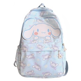 Roffatide Anime All Over Print Casual Backpack Laptop Backpack Travel Hiking Rucksack Blue