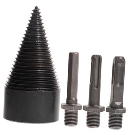 Operitacx 1Set Wood Splitter Drill Bit Durable Firewood Log Splitter with Handles for Effortless Cutting Compatible with Electric Drills for Home and Outdoor Use