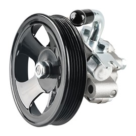 WMPHE Power Steering Pump with Pulley Compatible with Hyundai Tucson V6 2.7L - 2005 2006 2007 2008 2009, Kia Sportage V6 2.7L - 2005 to 2010, Replacement for 21-5449, 57100-2E100