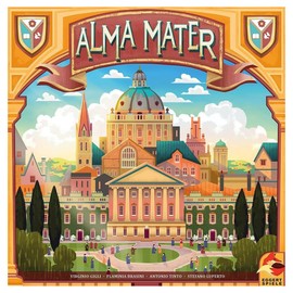 Alma Mater Board Game | Competitive Renaissance Themed Worker Placement Game | Strategy Game for Adults and Kids | Ages 14+ | 2-4 Players | Average Playtime 90-150 Minutes | Made by Eggertspiele