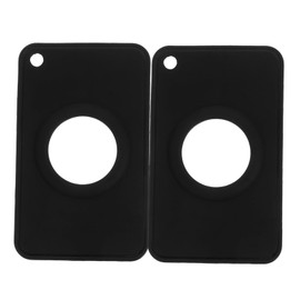 Levemolo 2pcs Protective Pouch for Shockproof Tracer Cover Secure Fit Card Holder Compatible with Wallets Handbags and Backpacks for Travel and Daily Use Modern Black Design