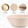 DOYOLLA Bread Proofing Baskets Set of 2 8.5 inch Round