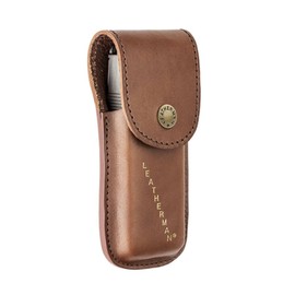 Leatherman Heritage Holster - Made of Leather with Press Stud Fastening and Leatherman Lettering, for Super Tool, Surge and Signal Models, Size Large, in Brown