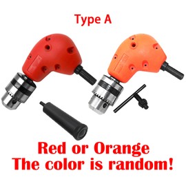 3/8" Right Angle Drill Attachment Chuck Key Adapter 90 Degrees Electric Drill Attachment Angle Drill Adapter (Type A)