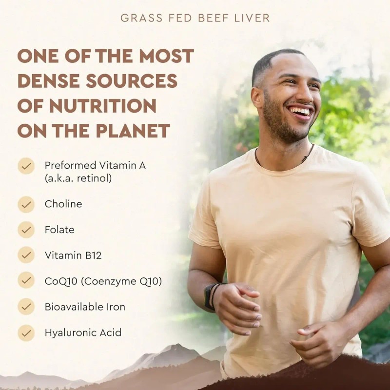 Ancestral Supplements Grass-fed Beef Liver Hígado Bovino